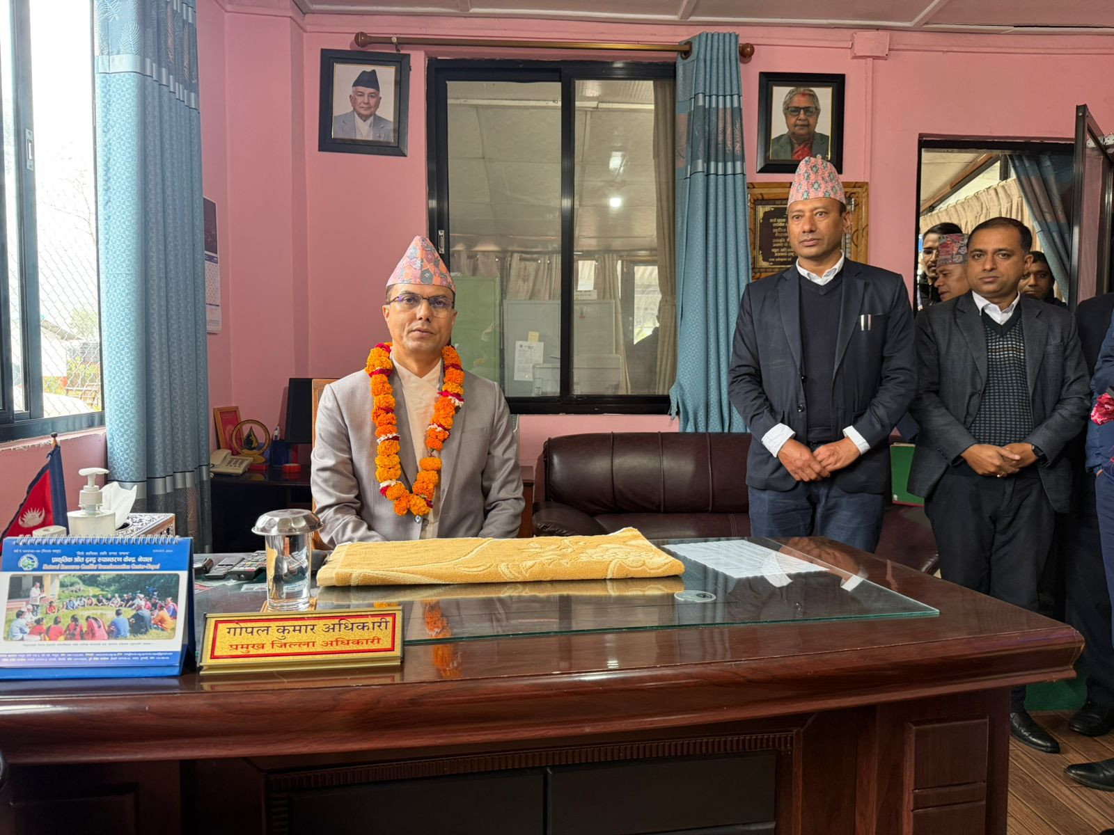 प्र.जि.अ. गोपाल कुमार अधिकारीको स्वागत कार्यक्रम- मिति २०८२/०७/१३ गते