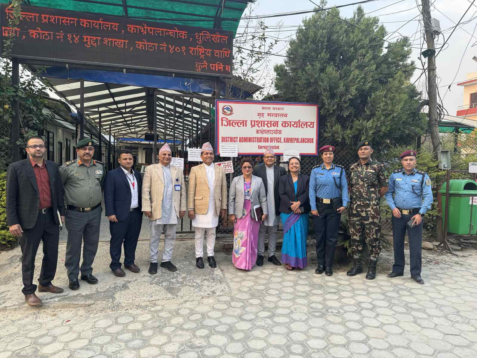 २०८१ साल वैशाख १६  गृह सचिव ऐक नारायण अर्यालको अनुगमन