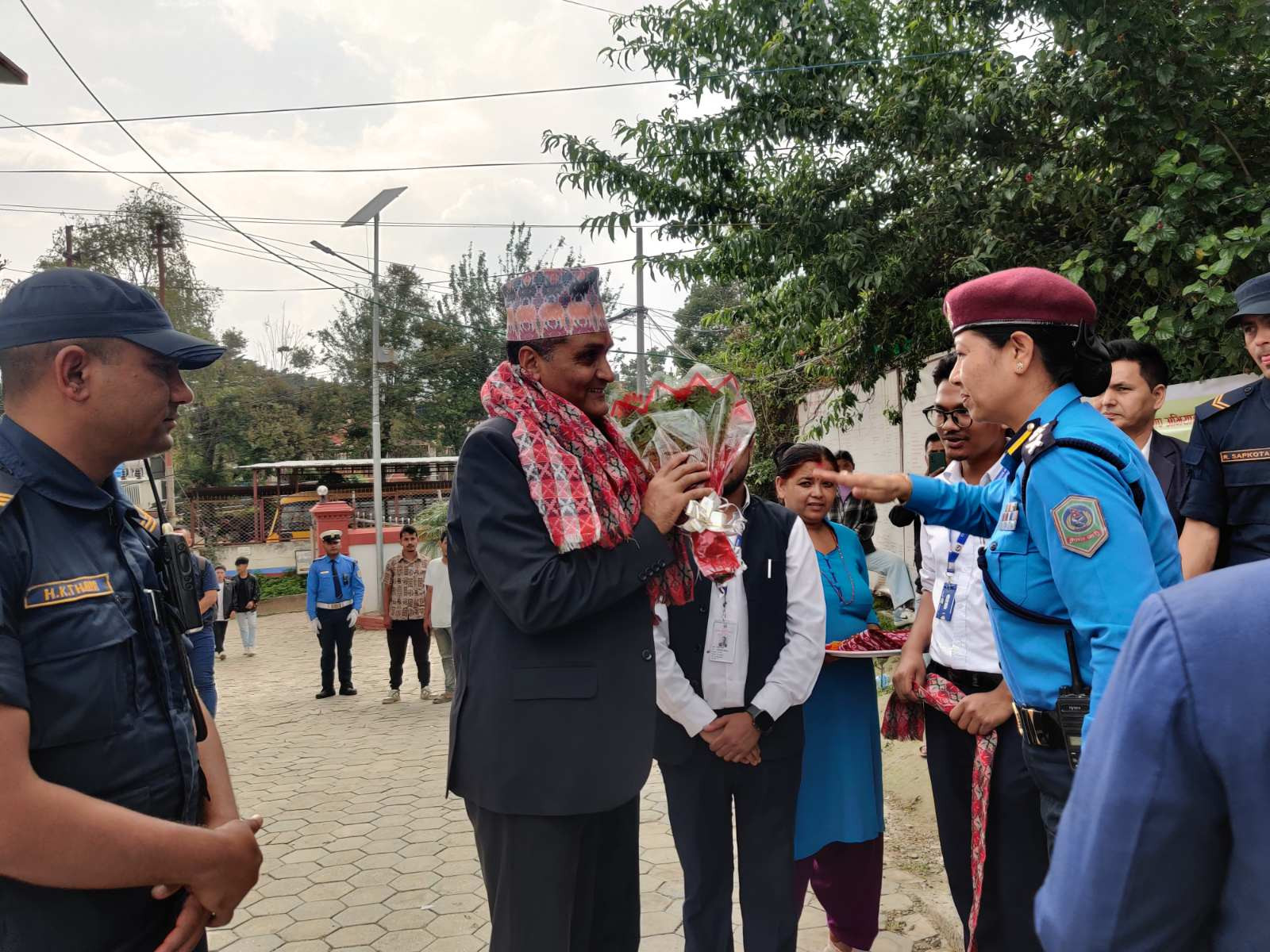 प्र.जि.अ. सूर्य प्रसाद सेडाईको कार्यालयमा स्वागत -मिति २०८१/०२/२१ गते